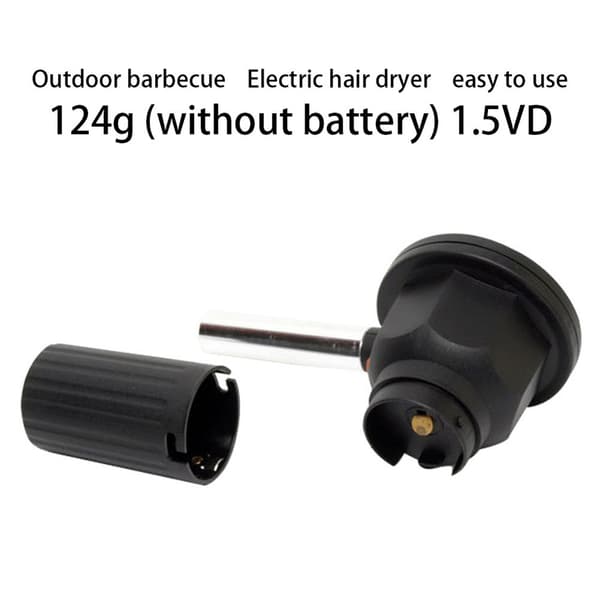Mini elektrisk blæser bærbar elektricitet grillventilator til udendørs camping vandreture