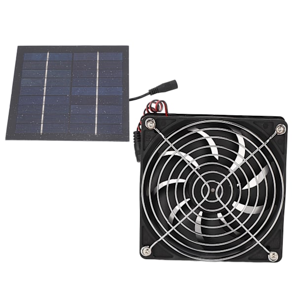 Soludstødningsventilator Effektiv varmeafledning Ventilation 50W Solpanelventilatorsæt 5-12V