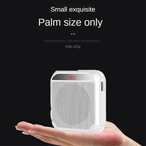 Mini Audio Højttaler med Mikrofon Hvid