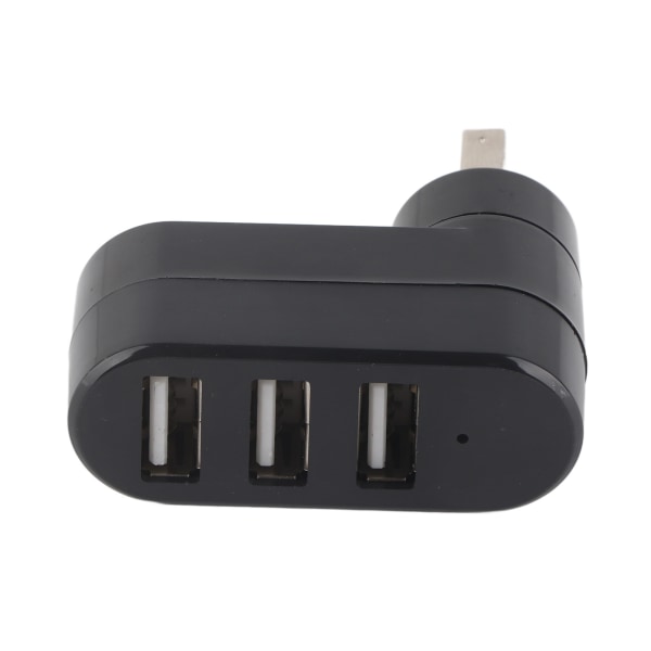 USB jakaja Mini Kannettava In Line USB 2.0 -telakointiasema 3-porttinen jakaja 180° Rotation Laajennuskeskitin