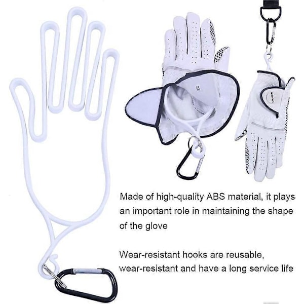 2 stk. Golfhandskeholder / Tørrer / Hænger / Strækker Plastik Sportshandskeholder