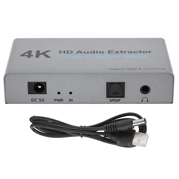 4k HDMI Audio Extractor HighDefinition 1 pisteen 2 muuntimen USB portin tietokonetarvikkeet