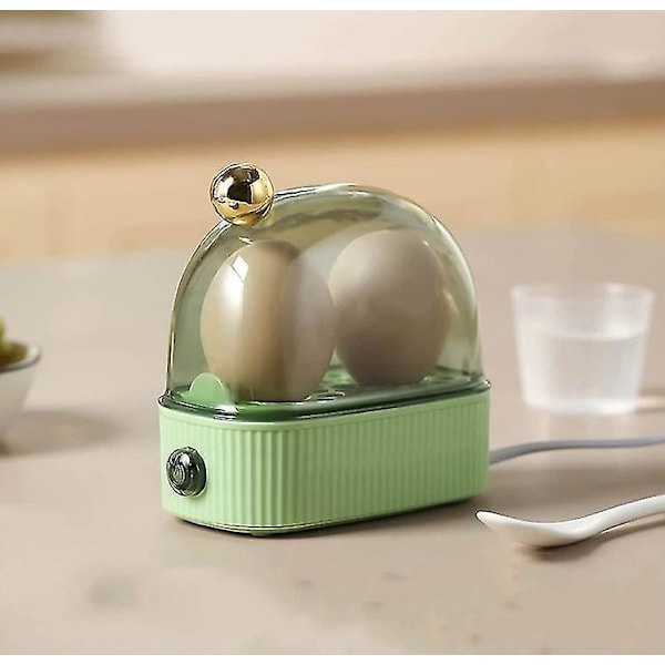 Multifunktionell Mini Elektrisk Äggkokare - Enportions Frukostlösning Grön