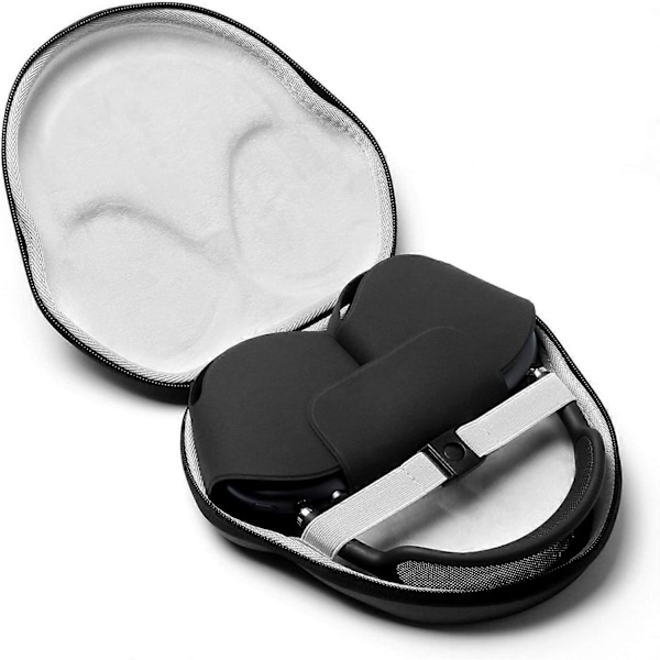 EVA Resväska för Airpods Max Hörlurar Portabelt Hörlursfodral Vattentät Förvaringsväska Skyddande Handväska (Silver)