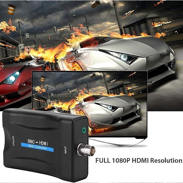 BNC til HDMI Konverter Adapter Vis HD 1080P/720P Video Adapter