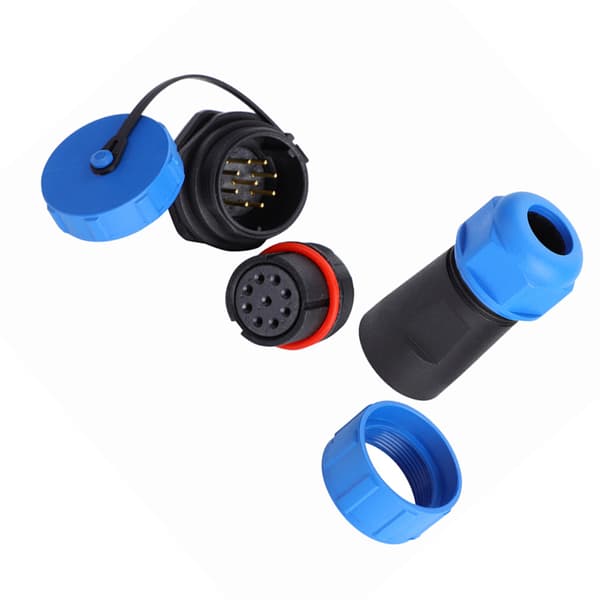 IP68 SP21 7-benet vandtæt plastik luftfartsstik (9-benet)