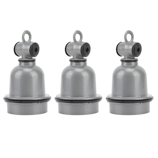 3-pack E27-gränssnittslamphållare, vattentät, värmeisolerande, liten T-formad keramisk lamphållare