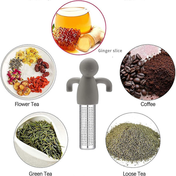 2 Stycken Teinfusers Teinfuser för Teinfuser 304 Rostfritt Stål Tesilar Idealiska för Ditt Ekologiska Te Löste Kaffe Kryddor och Löst T