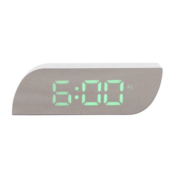 LED Digital Klocka 12/24 Timmars Konvertering Justerbar Ljusstyrka Sängklocka GHY-0801Grön