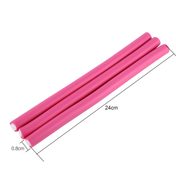 10 stk/sæt Blødt hårkrølleruller Krøllehår Bendy Rollers DIY Magic Hair Curlers Tool Styling