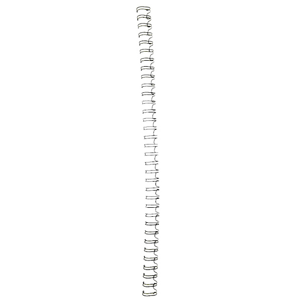 100 STK 9,5 mm Sort A4 Størrelse 34 Tænder 3:1 Double Loop Tråde Binding Wire Kalender Bindejern