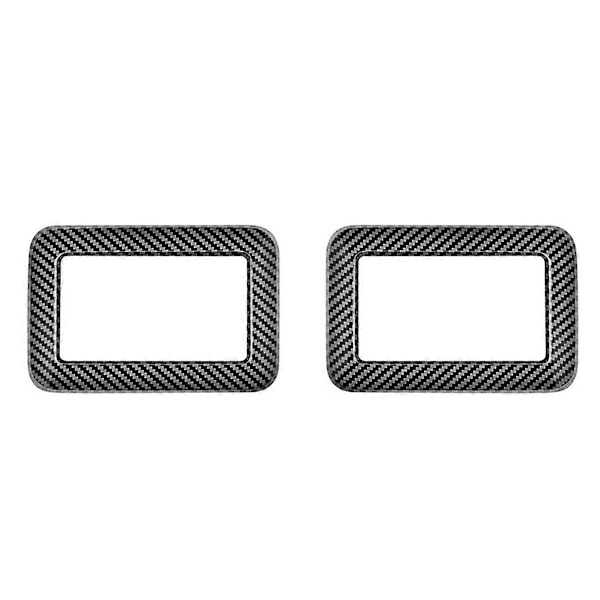 Til Sædekontrolpanel Trim Ramme Klistermærke Kulfiber Mønster