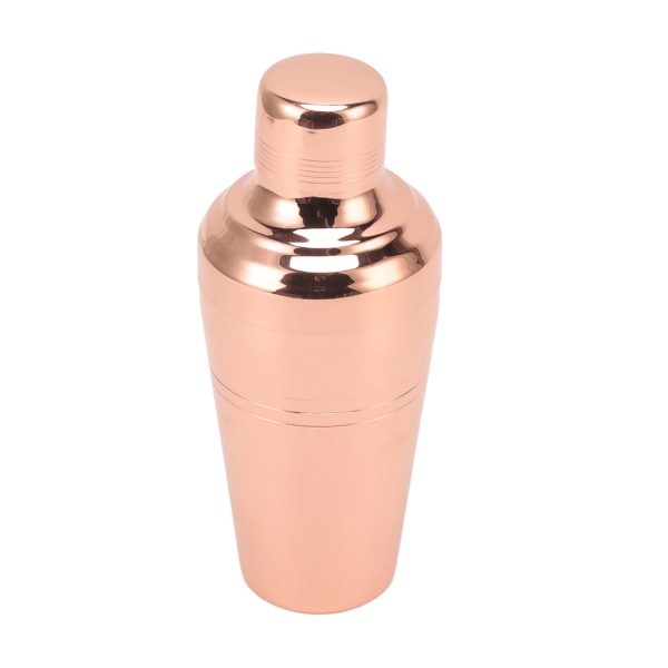 Cocktail Shaker Tåler Oppvaskmaskin Rustfritt 304 Rustfritt Stål Bartender Drikkeblander for Bar 510mL Rose Gull