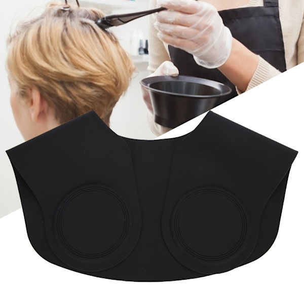 Kortlångt hårklippande cape Vattentät silikonfrisörhår Cape NonStick hårkappe (saxtyp)