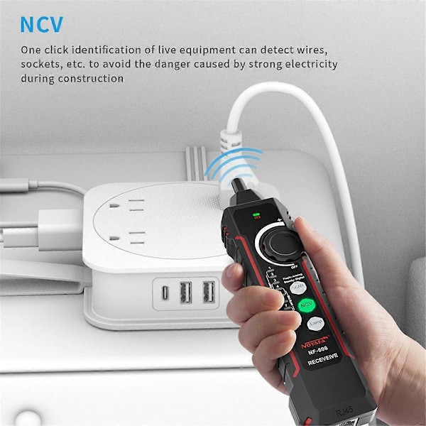 -808 Nettverkskabeltester Multipurpose Kabelfinner