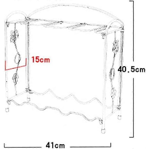 Vinställ för Bänkskiva Multifunktionellt Vinställ Förvaringsställ Rymmer 4 Vinflaskor 8 Glas Hållare Hem Vardagsrum Kök Matbord