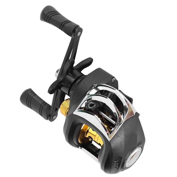 Baitcasting-rulle 8 kg maximal drag 17+1 kullager 7,2:1 höghastighetsväxelutväxling fiskespole (vänsterhänt)