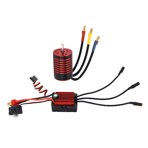 GTSKYTENRC RC-bil Børsteløs Motor ESC Børsteløs Elektronisk Fartskontrollersett for 1/14 Fjernstyrt Bil 4700KV