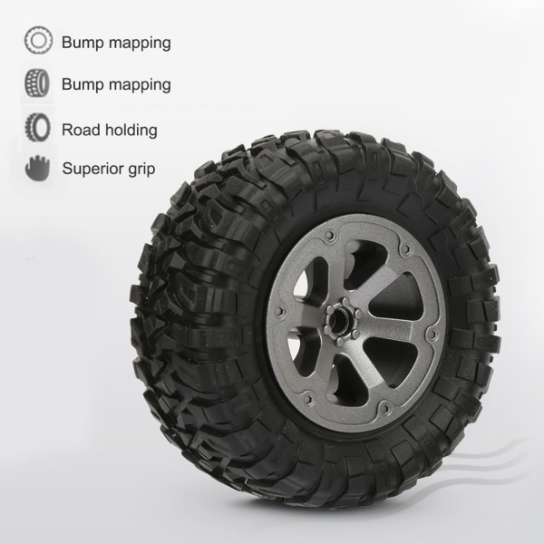 4st/ set RC-däck Fjärrkontroll Biltillbehör Passar för WPL B14 B14K B16 B16K B24 B24K B36 B36K