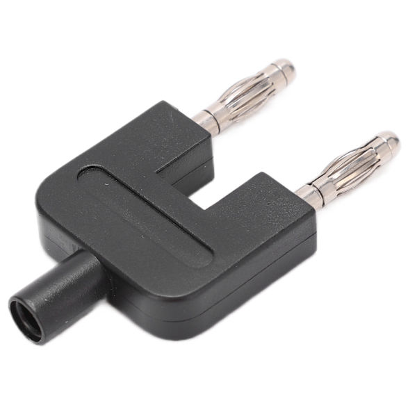 U35 U-formad kortslutning banankontakt Adapter hona till 2 hankontakt svart 4 mm