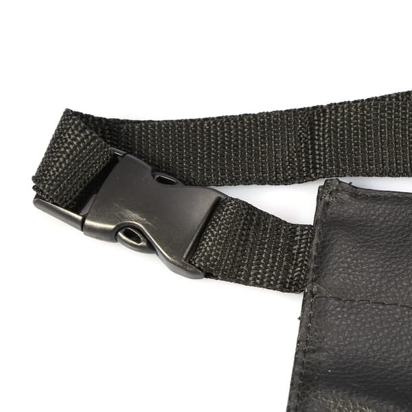 Professionel sort PU kosmetik makeup børsteholder organizer taljetaske etui pung