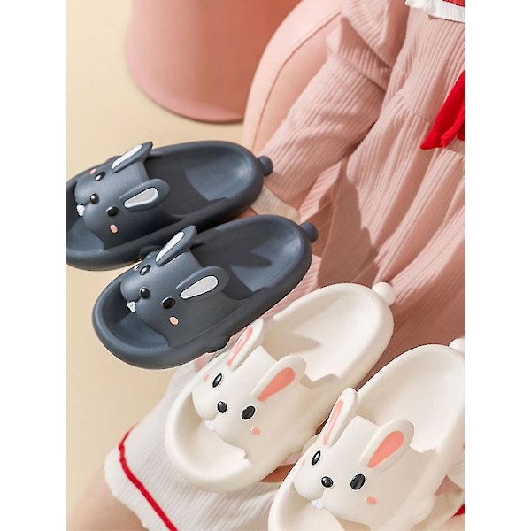 Bunny Cartoon Kids Slippers Soft Antislip Eva Multicolor Cute Girls Shoes Yellow 39-40