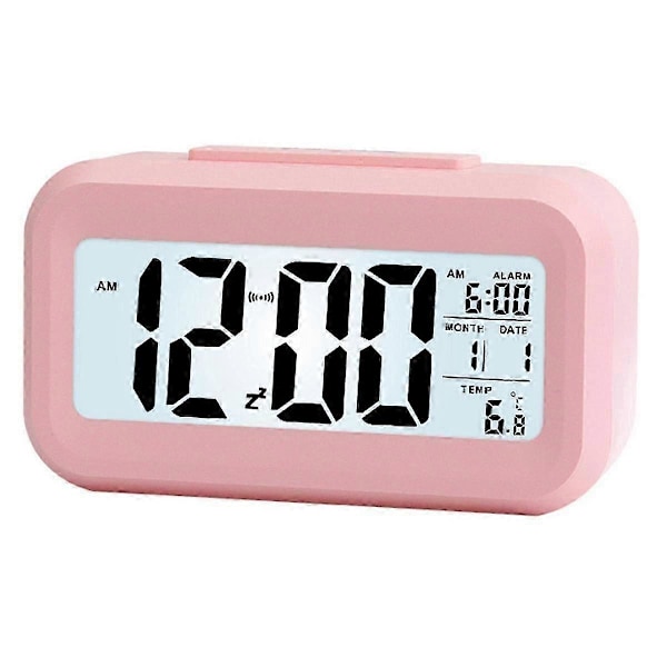 LED Digital Väckarklocka Snooze Elektronisk Väckarklocka Temperatur Luftfuktighet Display Skrivbordsklockor H