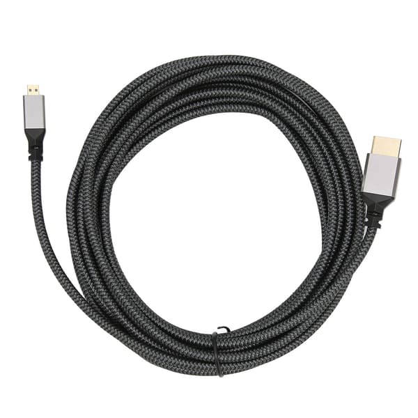 4K HD Multimedia Interface Kabel Han til Han 18 Gbps Højhastigheds 4K 60Hz HD Strikket Micro HD Multimedia Interface Adapterkabel 5 meter