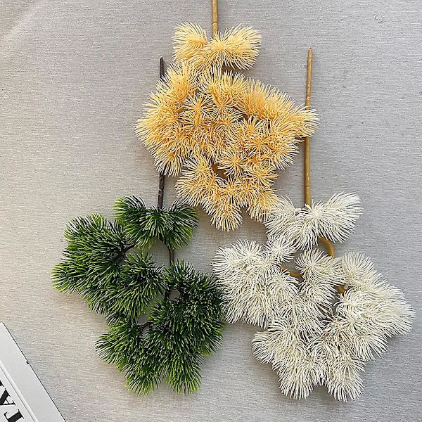 Realistisk kunstig Bonsai-træ - Simuleret Cypress Needle Pine Bonsai-plante til boligindretning