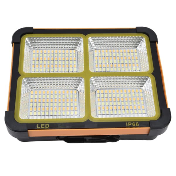 Solar arbeidslys LED oppladbart 4 moduser 1000W vanntett bærbart utendørs arbeidslys for camping