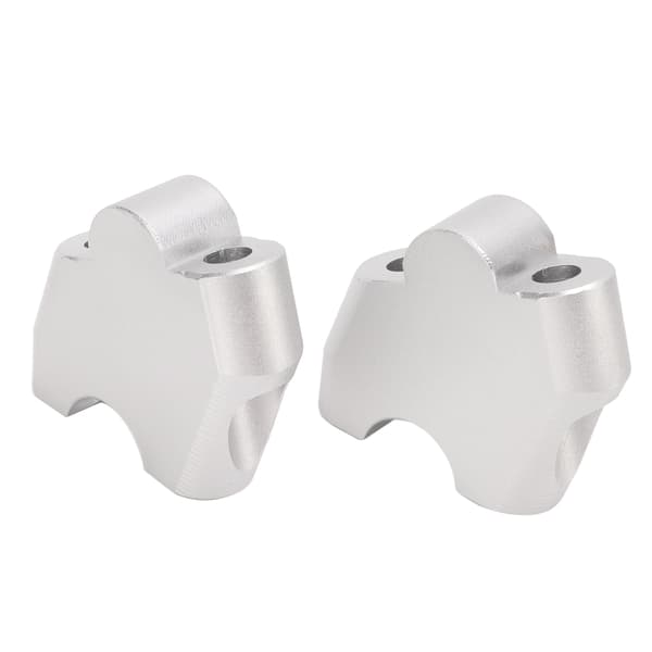 2PCS Styrhöjarklämma Aluminiumlegering Ersättning för CB500F CB500X 2013-2017 Silver