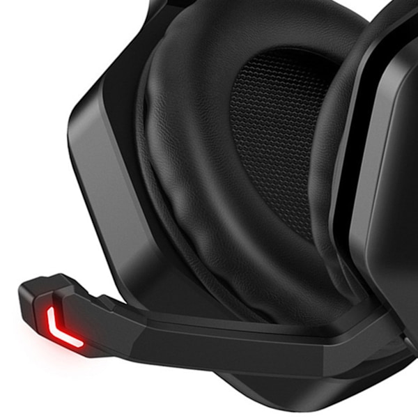 Gaming Headset Bass Stereo Bekvämt Naturligt Bärbart E Sports Headset för PS4 och PC för K10 Pro Svart