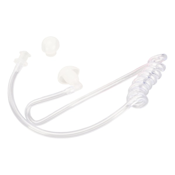 Akustisk rør ørestykke Spolerør Ergonomisk erstatning Klart akustisk rør med ørepropper Pink ørepropper