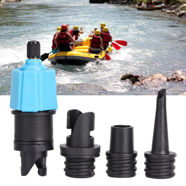 SUPs Pumpeadapter Oppblåsbar Luftventiladapter med 3 Luftkraner for Paddle Board Kano Angrepsbåt