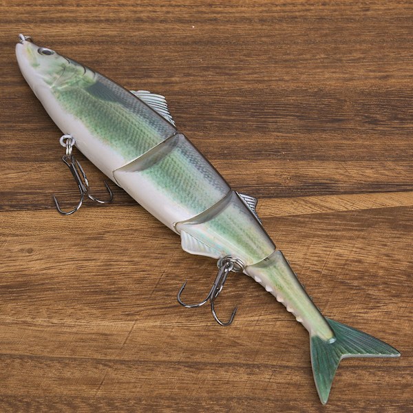 Fiskelokkemiddel med flere segmenter og trekrog Havfiskegrej 20 cm