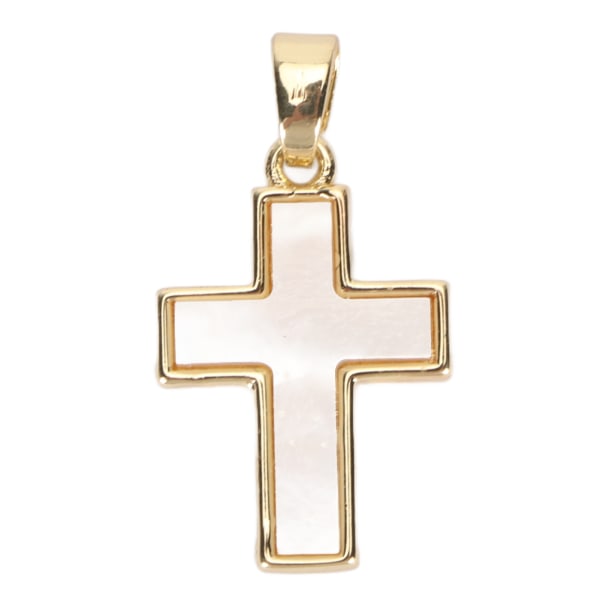 Korshänge Halsband Kopparkrucifix Pendant Religiöst hänge Snyggt utsökt hänge för julbröllop