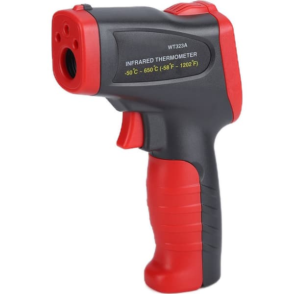 WT323 Farve LCD Infrarødt Termometer med K-probe, Berøringsfri Temperaturpistol til Industriel Brug