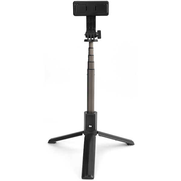 Hopfällbar Selfie Stick Tripod Bärbar Förlängningsbar Selfie Stick med Fjärrkontroll (Svart)