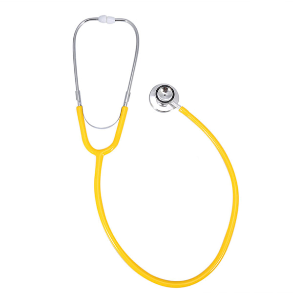 Multifunktionelt dobbelthoved stetoskop Dobbelthoved Estetoscopio Medical Health Care Tool Gul