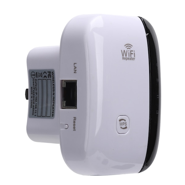 WiFi-kantaman laajentaja, signaalinvahvistin, toistin, tukee 2,4 GHz WLAN 300M 110-240VUS-pistoke