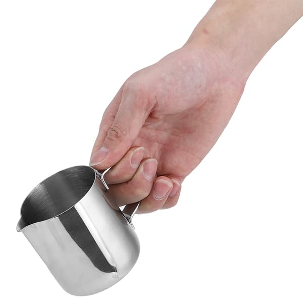 Mælkeskummerkande i rustfrit stål, tilbehør til latte art til hjemmekontor og butik, 350 ml