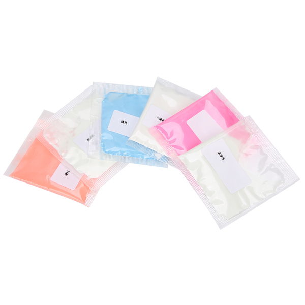 6 st superljusa fluorescerande pulver DIY nagelglitter nagelkonst lysande pulver tillbehör