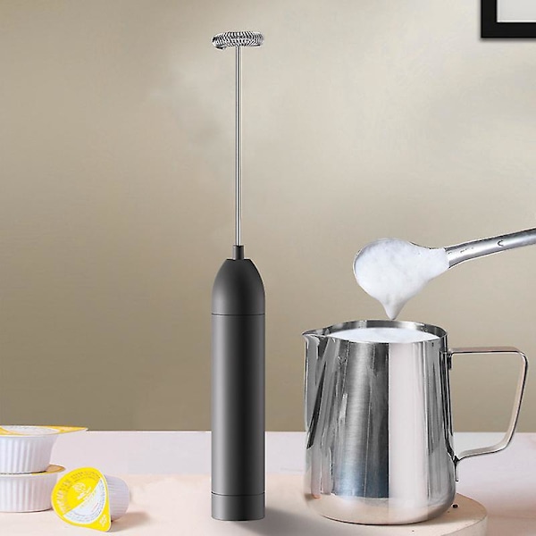 Elektrisk melkeskummer i rustfritt stål - Perfekt for kaffeskum og cappuccino