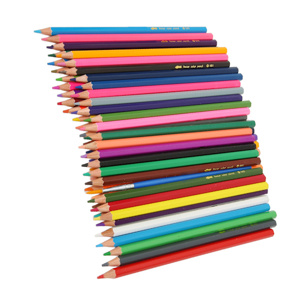 Vattenfärgspennor Blandade färger Förvässade Vibrerande hex-pennhållare Färgpennor för färgning Målning Design 48 färger