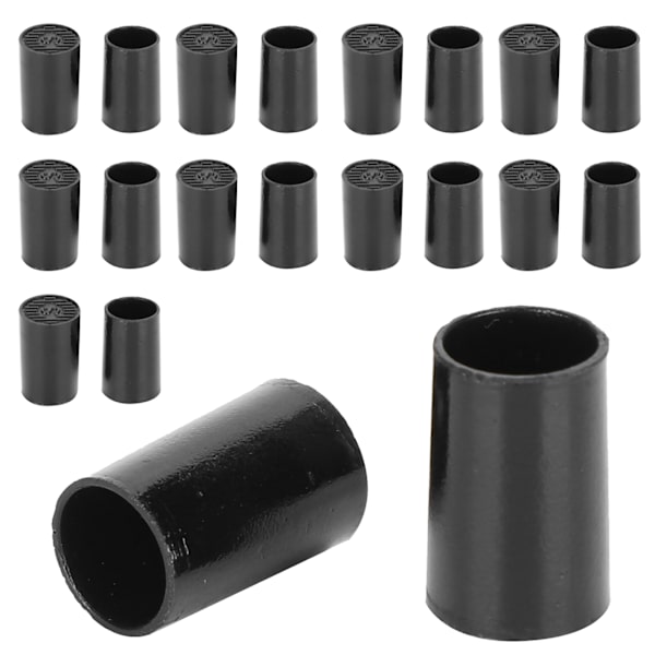 10 par högklackade spetsar Svarta CPU-polyuretanskor Reparationsersättningssatser Inre diameter 10 mm