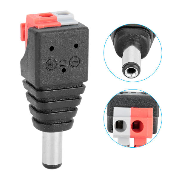 20 kpl 5,5x2,1 mm urospistoke painesovitin DC power