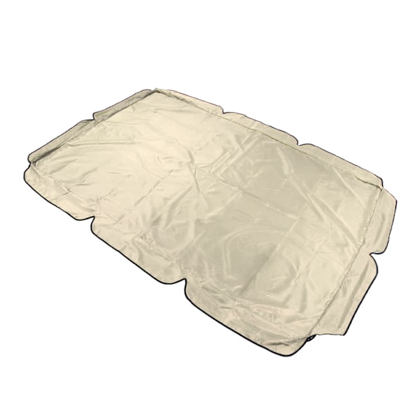 Swing Canopy 600D Silverbelagd Oxfordtyg Vattentät Swing Top Cover för Utomhus Beige