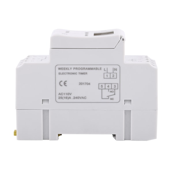 LCD-näyttö viikoittain ohjelmoitava elektroninen releaika 16 ON ja OFF ajastinta - 1 kpl 110V 110V