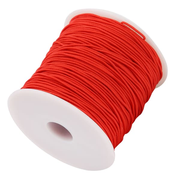 Multifunksjonell elastisk tråd DIY rød polyestertråd håndverkstilbehør for armbåndssmykker