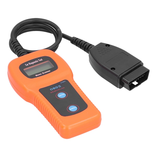 OBDII-motorfelkodsläsare LCD-display Professionellt diagnostiskt verktyg för bilar lastbilar